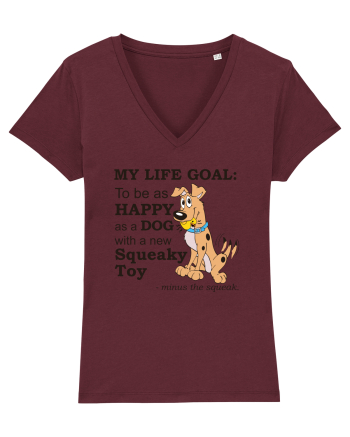 Happy Dog Burgundy