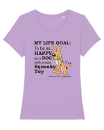 Happy Dog Tricou mânecă scurtă guler larg fitted Damă Expresser