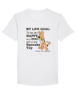 Happy Dog Tricou mânecă scurtă guler larg Bărbat Skater
