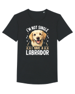 I'M NOT SINGLE I HAVE A LABRADOR Tricou mânecă scurtă guler larg Bărbat Skater