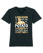 Labrador Are Like Potato Chips You Can't Have Just One Tricou mânecă scurtă guler V Bărbat Presenter