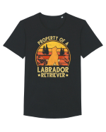 PROPERTY OF A LABRADOR RETRIEVER Tricou mânecă scurtă guler larg Bărbat Skater