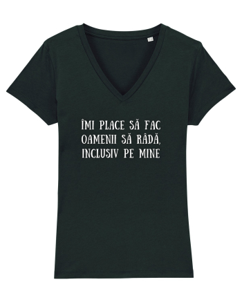 TRICOU - FAC OAMENII SĂ RÂDĂ Black