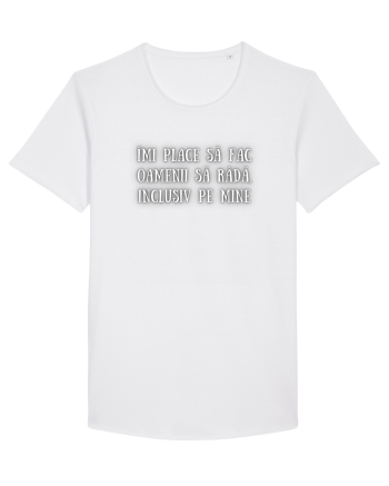 TRICOU - FAC OAMENII SĂ RÂDĂ White