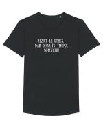 REZIST LA STRES Tricou mânecă scurtă guler larg Bărbat Skater