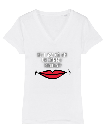 TRICOU - ZÂMBET MINUNAT White