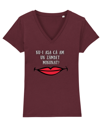 TRICOU - ZÂMBET MINUNAT Burgundy