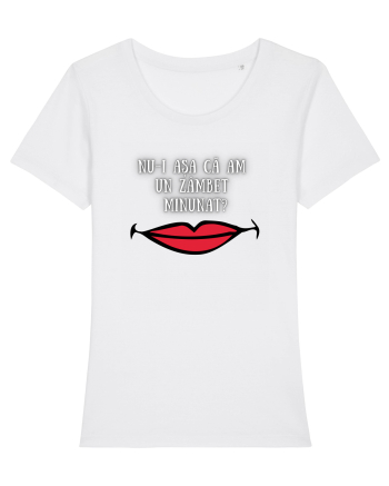 TRICOU - ZÂMBET MINUNAT White