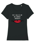 TRICOU - ZÂMBET MINUNAT Tricou mânecă scurtă guler larg fitted Damă Expresser