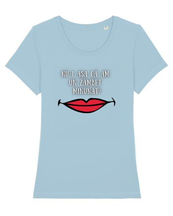 TRICOU - ZÂMBET MINUNAT Sky Blue