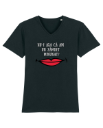 TRICOU - ZÂMBET MINUNAT Tricou mânecă scurtă guler V Bărbat Presenter