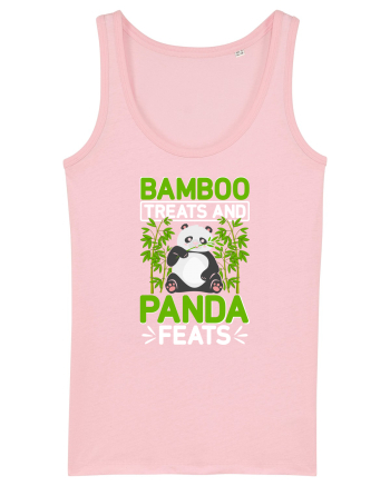 Bamboo treats and panda feats Cotton Pink