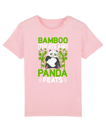 Bamboo treats and panda feats Cotton Pink
