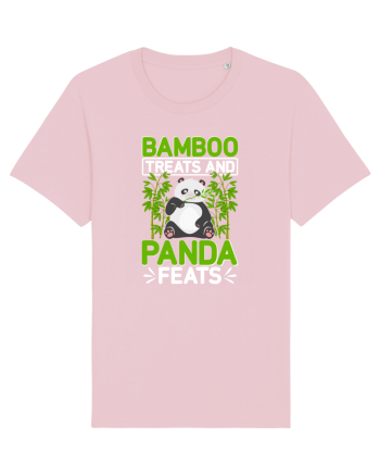 Bamboo treats and panda feats Cotton Pink