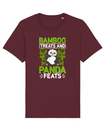 Bamboo treats and panda feats Burgundy