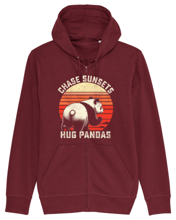 Chase Sunsets, Hug Pandas Burgundy