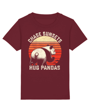 Chase Sunsets, Hug Pandas Burgundy