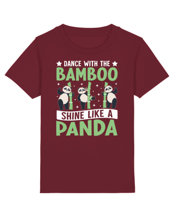 Dance with the Bamboo Shine Like a Panda Burgundy