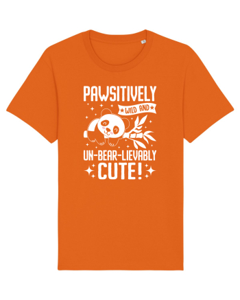 Pawsitively wild and un-bear-lievably cute! Bright Orange