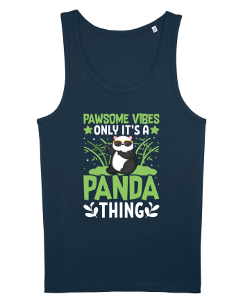 Pawsome vibes only it's a panda thing Navy