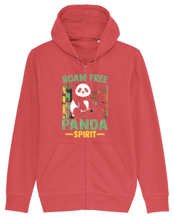 Roam free Panda spirit Carmine Red