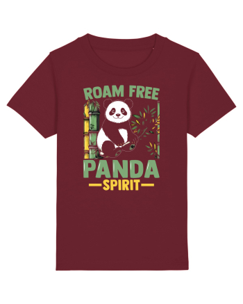 Roam free Panda spirit Burgundy