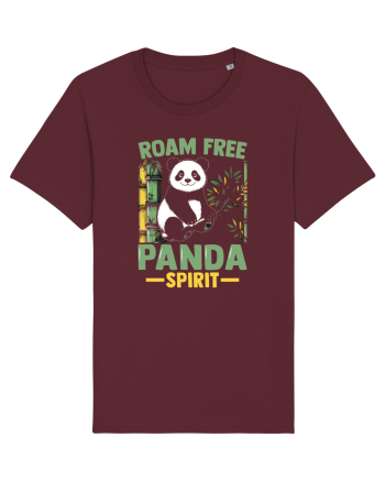 Roam free Panda spirit Burgundy