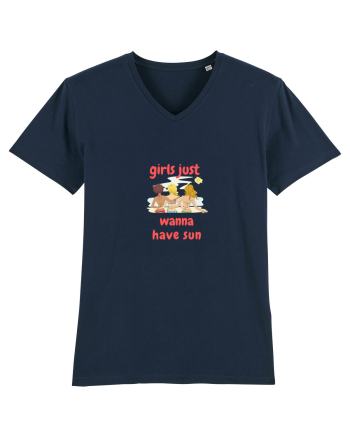 Girls Just Wanna Have Sun French Navy