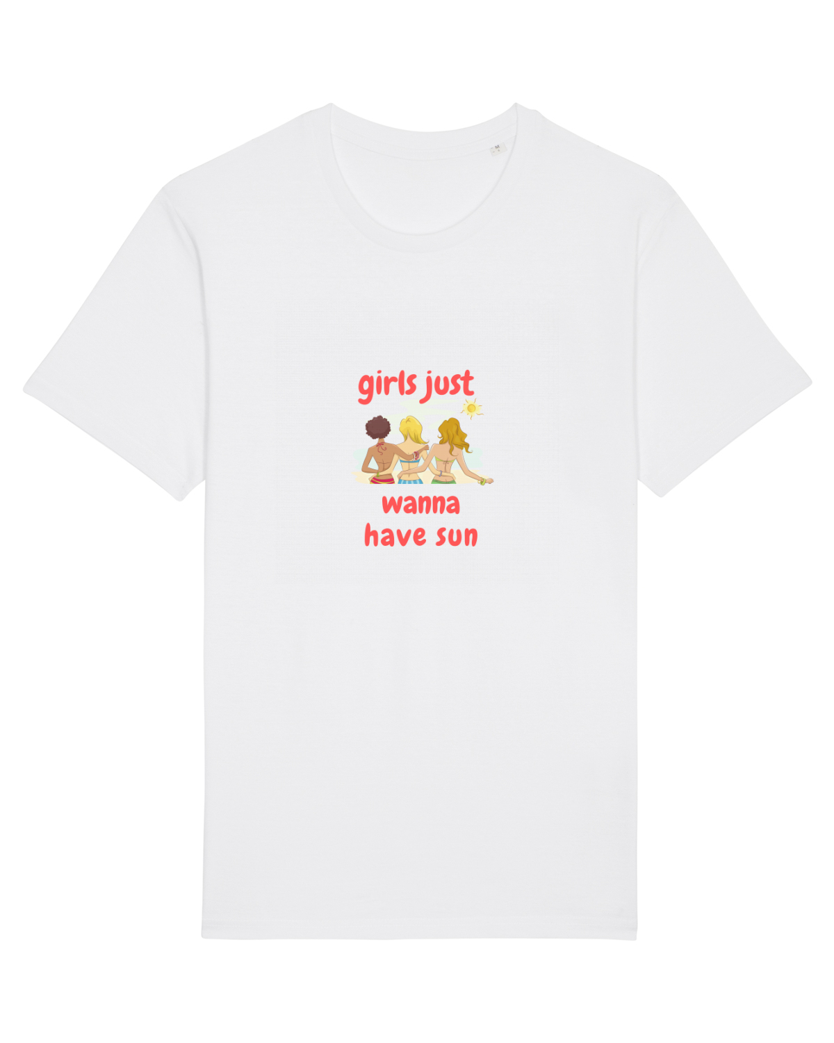 Tricou mânecă scurtă Unisex Rocker White