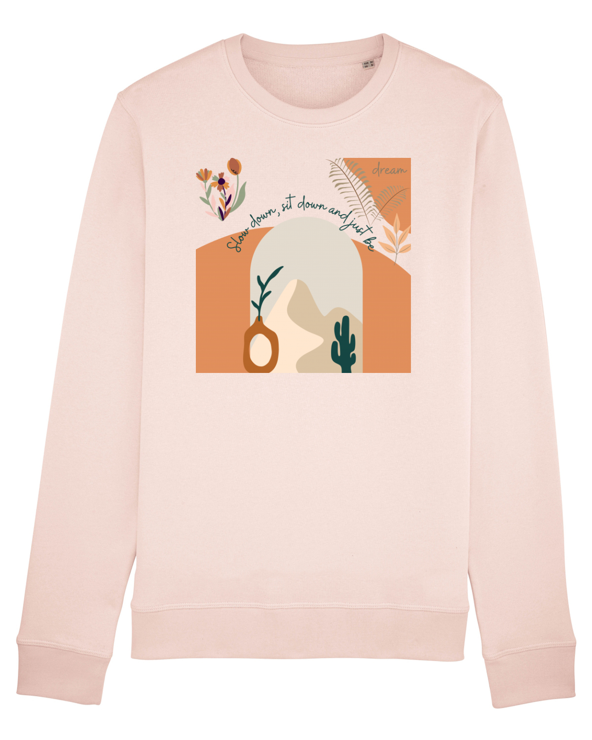 Bluză mânecă lungă Unisex Rise Candy Pink