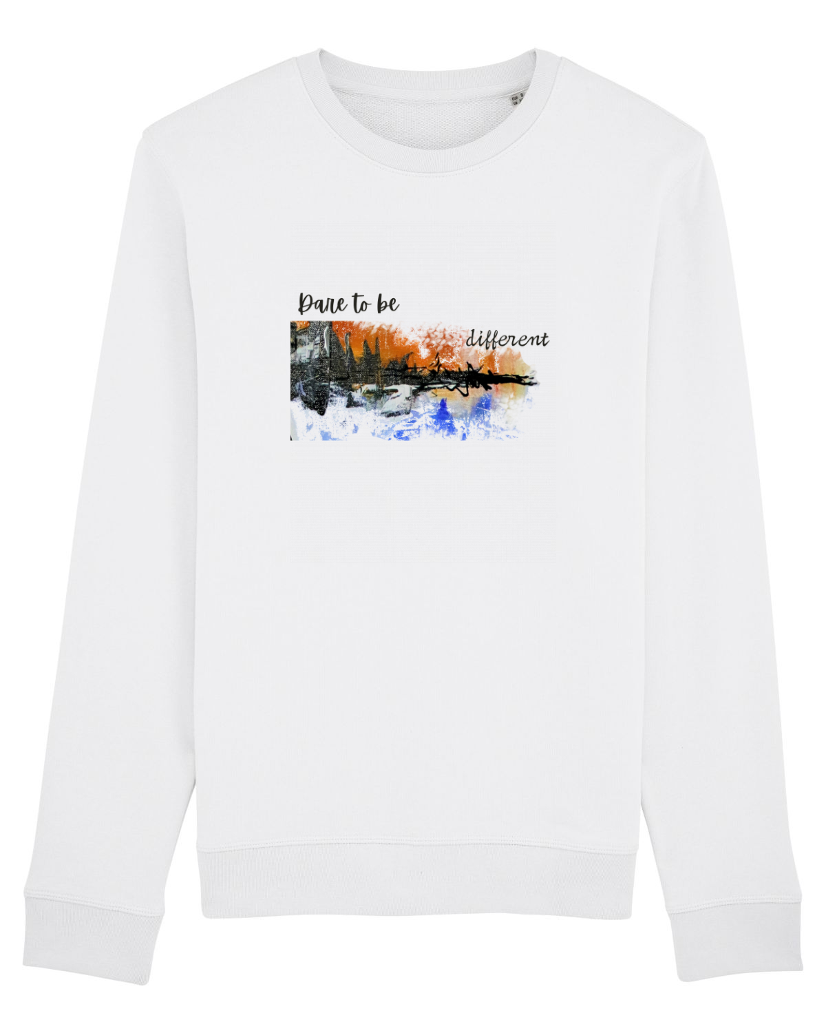 Bluză mânecă lungă Unisex Rise White