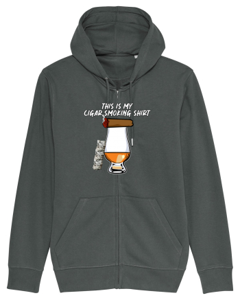 Cigar smoking shirt Anthracite