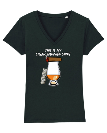 Cigar smoking shirt Black