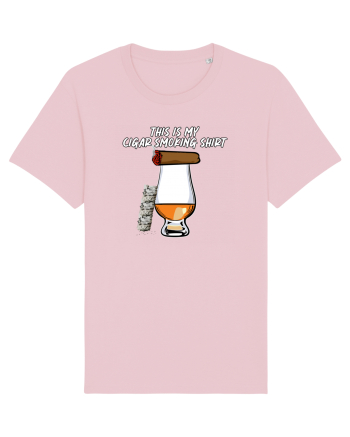 Cigar smoking shirt Cotton Pink
