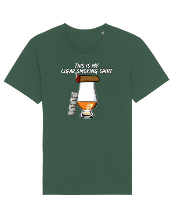Cigar smoking shirt Bottle Green