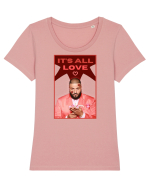 ALL LOVE Tricou mânecă scurtă guler larg fitted Damă Expresser