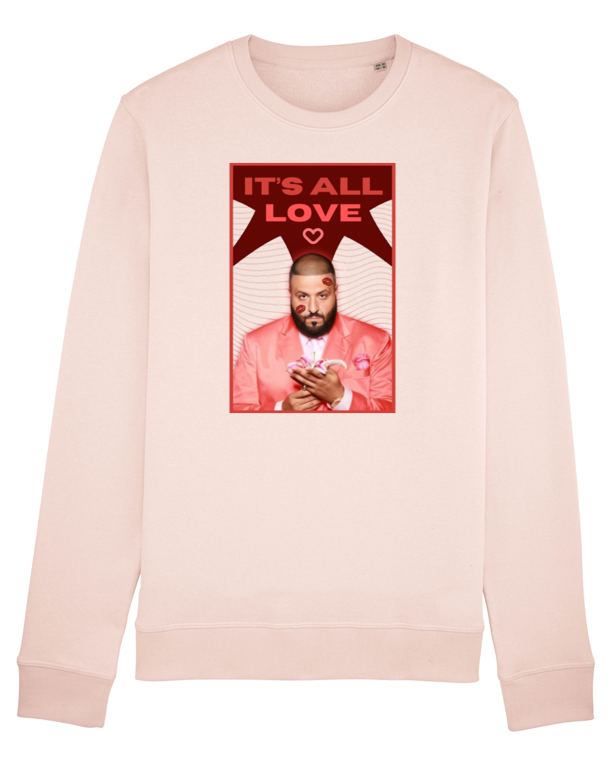 Bluză mânecă lungă Unisex Rise Candy Pink