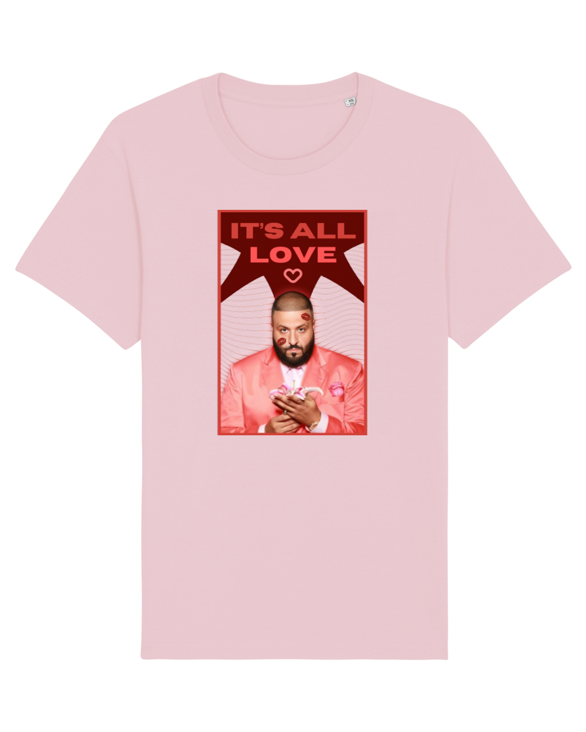 Tricou mânecă scurtă Unisex Rocker Cotton Pink