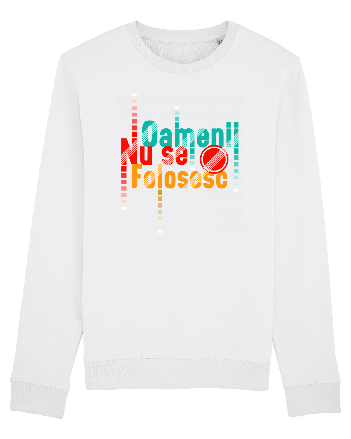 Bluză mânecă lungă Unisex Rise White