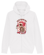 pentru mame moderne - Dead inside but caffeinated Hanorac cu fermoar Unisex Connector