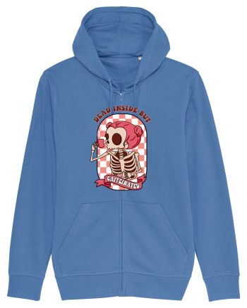 pentru mame moderne - Dead inside but caffeinated Bright Blue