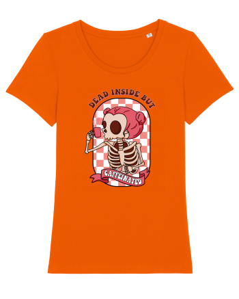 pentru mame moderne - Dead inside but caffeinated Bright Orange