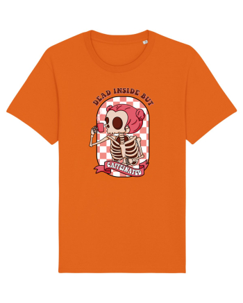 pentru mame moderne - Dead inside but caffeinated Bright Orange