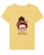 pentru mame moderne - Do not mess with mama Tricou mânecă scurtă guler larg fitted Damă Expresser
