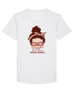 pentru mame moderne - Do not mess with mama Tricou mânecă scurtă guler larg Bărbat Skater