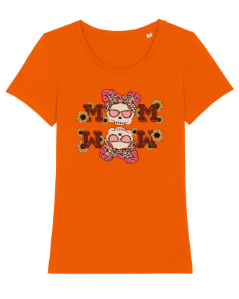 pentru mame moderne - Double mom Bright Orange