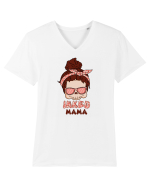pentru mame moderne - Inked mama Tricou mânecă scurtă guler V Bărbat Presenter