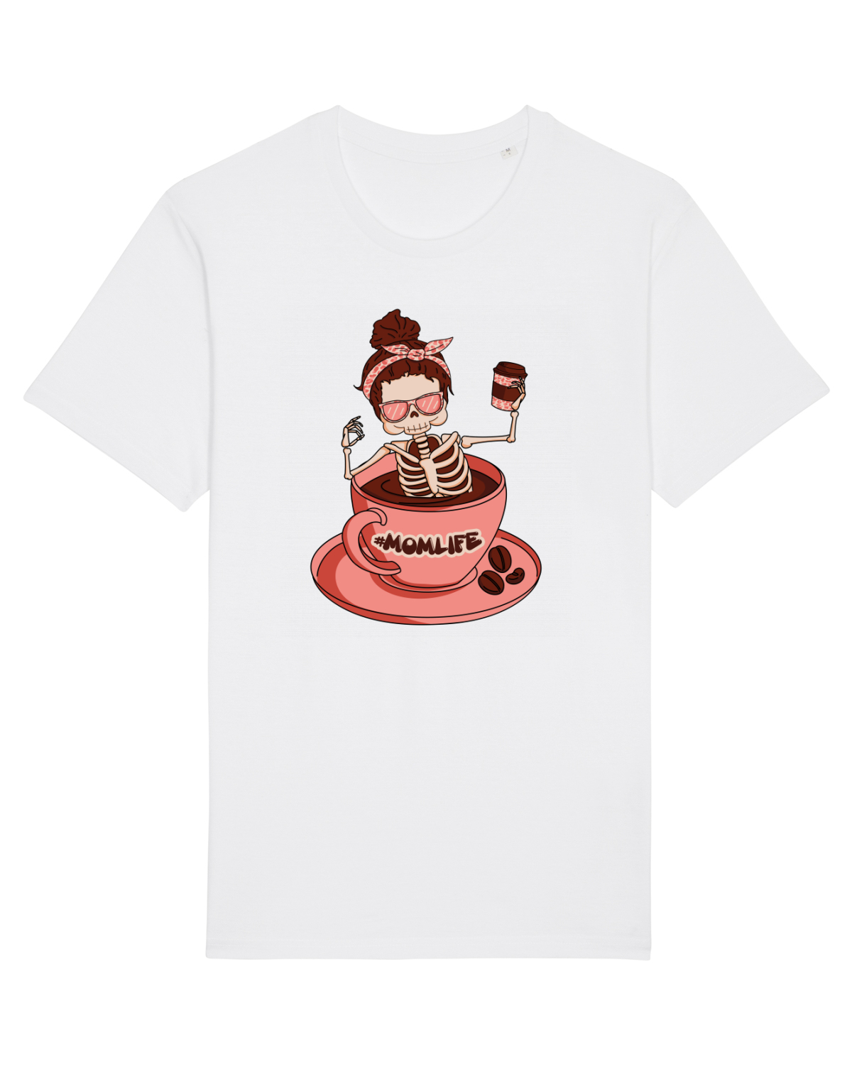 Tricou mânecă scurtă Unisex Rocker White