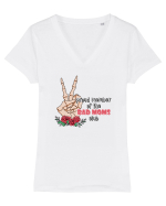 pentru mame moderne - Proud member of the bad moms club Tricou mânecă scurtă guler V Damă Evoker