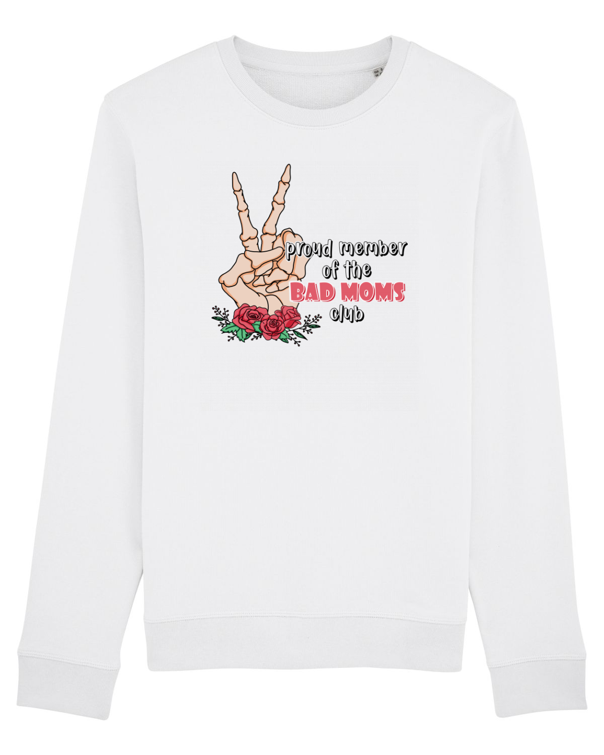 Bluză mânecă lungă Unisex Rise White